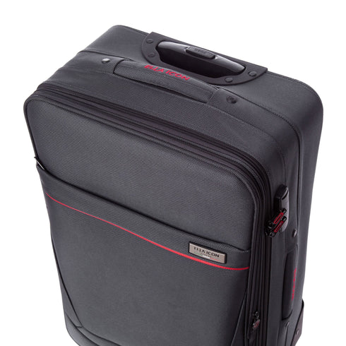 Troler Carla Gri cu Rosu 64x40x23cm